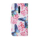 For OPPO Reno2 F Colored Drawing Pattern Horizontal Flip Leather Case with Holder & Card Slots & Wallet(Butterfly and Flowers) - 3