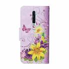 For OPPO Reno2 F Colored Drawing Pattern Horizontal Flip Leather Case with Holder & Card Slots & Wallet(Lily) - 2