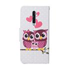 For OPPO Reno2 F Colored Drawing Pattern Horizontal Flip Leather Case with Holder & Card Slots & Wallet(Owl) - 3