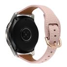 22mm T-shaped Starry Sky Style Litchi Texture Genuine Leather Watch Band(Pink) - 2