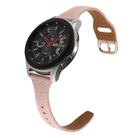 22mm T-shaped Starry Sky Style Litchi Texture Genuine Leather Watch Band(Pink) - 3