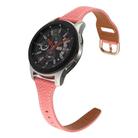 22mm T-shaped Starry Sky Style Litchi Texture Genuine Leather Watch Band(Bright Pink) - 3