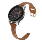 22mm T-shaped Starry Sky Style Litchi Texture Genuine Leather Watch Band(Brown) - 3