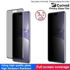 For Huawei nova 13 Pro imak 3D Curved Privacy Full Screen Tempered Glass Film - 3