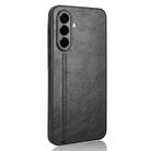For Samsung Galaxy A56 5G Cow Pattern Sewing Back Cover Phone Case(Black) - 3