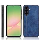For Samsung Galaxy A56 5G Cow Pattern Sewing Back Cover Phone Case(Blue) - 1