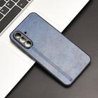 For Samsung Galaxy A56 5G Cow Pattern Sewing Back Cover Phone Case(Blue) - 2