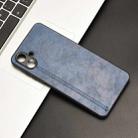 For Samsung Galaxy A06 4G Cow Pattern Sewing Card Bag Phone Case(Blue) - 2