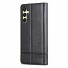 For Samsung Galaxy A16 5G AZNS Magnetic Calf Texture Flip Leather Phone Case(Black) - 3