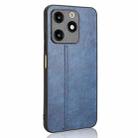 For Itel A70 Cow Pattern Sewing Back Cover Phone Case(Blue) - 3