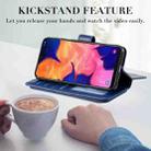 For Samsung Galaxy A10e Multifunctional Magnetic Copper Buckle Horizontal Flip Solid Color Leather Case with 10 Card Slots & Wallet & Holder & Photo Frame(Purple) - 3