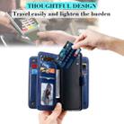 For Samsung Galaxy A10e Multifunctional Magnetic Copper Buckle Horizontal Flip Solid Color Leather Case with 10 Card Slots & Wallet & Holder & Photo Frame(Purple) - 5