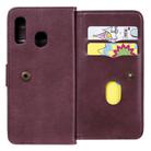 For Samsung Galaxy A20e Multifunctional Magnetic Copper Buckle Horizontal Flip Solid Color Leather Case with 10 Card Slots & Wallet & Holder & Photo Frame(Wine Red) - 8