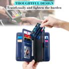 For Samsung Galaxy A20e Multifunctional Magnetic Copper Buckle Horizontal Flip Solid Color Leather Case with 10 Card Slots & Wallet & Holder & Photo Frame(Dark Blue) - 5