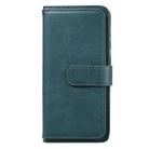 For Samsung Galaxy A21s Multifunctional Magnetic Copper Buckle Horizontal Flip Solid Color Leather Case with 10 Card Slots & Wallet & Holder & Photo Frame(Dark Green) - 2