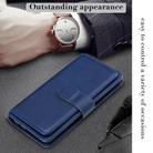 For Samsung Galaxy A41 Multifunctional Magnetic Copper Buckle Horizontal Flip Solid Color Leather Case with 10 Card Slots & Wallet & Holder & Photo Frame(Dark Blue) - 3