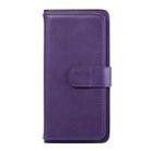 For Samsung Galaxy A51 (5G) Multifunctional Magnetic Copper Buckle Horizontal Flip Solid Color Leather Case with 10 Card Slots & Wallet & Holder & Photo Frame(Purple) - 2