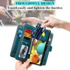 For Samsung Galaxy A51 (5G) Multifunctional Magnetic Copper Buckle Horizontal Flip Solid Color Leather Case with 10 Card Slots & Wallet & Holder & Photo Frame(Purple) - 5