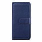 For Samsung Galaxy A51 (5G) Multifunctional Magnetic Copper Buckle Horizontal Flip Solid Color Leather Case with 10 Card Slots & Wallet & Holder & Photo Frame(Dark Blue) - 2