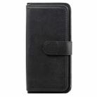For Samsung Galaxy M11 Multifunctional Magnetic Copper Buckle Horizontal Flip Solid Color Leather Case with 10 Card Slots & Wallet & Holder & Photo Frame(Black) - 2