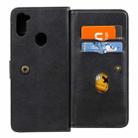 For Samsung Galaxy M11 Multifunctional Magnetic Copper Buckle Horizontal Flip Solid Color Leather Case with 10 Card Slots & Wallet & Holder & Photo Frame(Black) - 8