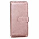 For Samsung Galaxy M11 Multifunctional Magnetic Copper Buckle Horizontal Flip Solid Color Leather Case with 10 Card Slots & Wallet & Holder & Photo Frame(Rose Gold) - 2