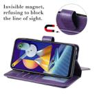 For Samsung Galaxy M11 Multifunctional Magnetic Copper Buckle Horizontal Flip Solid Color Leather Case with 10 Card Slots & Wallet & Holder & Photo Frame(Rose Gold) - 6