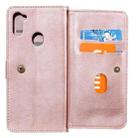 For Samsung Galaxy M11 Multifunctional Magnetic Copper Buckle Horizontal Flip Solid Color Leather Case with 10 Card Slots & Wallet & Holder & Photo Frame(Rose Gold) - 8