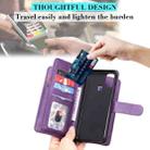 For Samsung Galaxy M31 Multifunctional Magnetic Copper Buckle Horizontal Flip Solid Color Leather Case with 10 Card Slots & Wallet & Holder & Photo Frame(Black) - 5