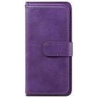 For Samsung Galaxy M31 Multifunctional Magnetic Copper Buckle Horizontal Flip Solid Color Leather Case with 10 Card Slots & Wallet & Holder & Photo Frame(Purple) - 2