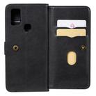 For Samsung Galaxy M51 Multifunctional Magnetic Copper Buckle Horizontal Flip Solid Color Leather Case with 10 Card Slots & Wallet & Holder & Photo Frame(Black) - 8