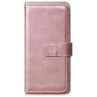 For Samsung Galaxy M51 Multifunctional Magnetic Copper Buckle Horizontal Flip Solid Color Leather Case with 10 Card Slots & Wallet & Holder & Photo Frame(Rose Gold) - 2