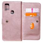 For Samsung Galaxy M51 Multifunctional Magnetic Copper Buckle Horizontal Flip Solid Color Leather Case with 10 Card Slots & Wallet & Holder & Photo Frame(Rose Gold) - 8