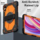 For Xiaomi Redmi Pad Pro 12.1 Contrast Color Robot Silicone Hybrid PC Tablet Case(Black Orange) - 2