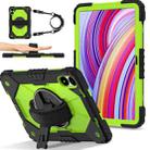 For Xiaomi Redmi Pad Pro 12.1 Contrast Color Robot Silicone Hybrid PC Tablet Case(Black Yellow Green) - 1