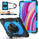 For Xiaomi Redmi Pad Pro 12.1 Contrast Color Robot Silicone Hybrid PC Tablet Case(Black Blue) - 1