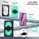 For Xiaomi Poco Pad 12.1 Contrast Color Robot Silicone Hybrid PC Tablet Case(Black Mint Green) - 3