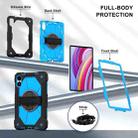 For Xiaomi Poco Pad 12.1 Contrast Color Robot Silicone Hybrid PC Tablet Case(Black Blue) - 3