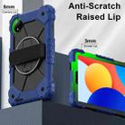 For Xiaomi Redmi Pad SE 8.7 Contrast Color Robot Silicone Hybrid PC Tablet Case(Navy Black) - 2
