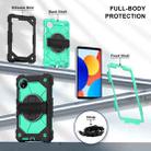 For Xiaomi Redmi Pad SE 8.7 Contrast Color Robot Silicone Hybrid PC Tablet Case(Black Mint Green) - 3