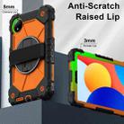 For Xiaomi Redmi Pad SE 8.7 Contrast Color Robot Silicone Hybrid PC Tablet Case(Black Orange) - 2