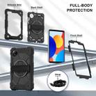 For Xiaomi Redmi Pad SE 8.7 Contrast Color Robot Silicone Hybrid PC Tablet Case(Black) - 3