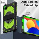 For Xiaomi Redmi Pad SE 8.7 Contrast Color Robot Silicone Hybrid PC Tablet Case(Black Yellow Green) - 2