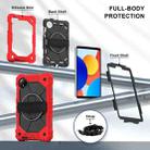 For Xiaomi Redmi Pad SE 8.7 Contrast Color Robot Silicone Hybrid PC Tablet Case(Red Black) - 3