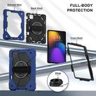 For Xiaomi Pad 7 / 7 Pro 2024 Contrast Color Robot Silicone Hybrid PC Tablet Case(Navy Black) - 3