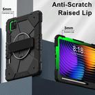 For Xiaomi Pad 7 / 7 Pro 2024 Contrast Color Robot Silicone Hybrid PC Tablet Case(Black) - 2