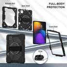 For Xiaomi Pad 7 / 7 Pro 2024 Contrast Color Robot Silicone Hybrid PC Tablet Case(Black) - 3