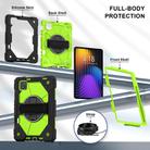For Xiaomi Pad 7 / 7 Pro 2024 Contrast Color Robot Silicone Hybrid PC Tablet Case(Black Yellow Green) - 3