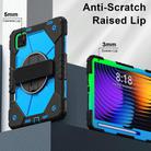 For Xiaomi Pad 7 / 7 Pro 2024 Contrast Color Robot Silicone Hybrid PC Tablet Case(Black Blue) - 2