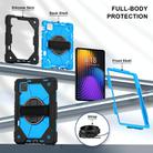 For Xiaomi Pad 7 / 7 Pro 2024 Contrast Color Robot Silicone Hybrid PC Tablet Case(Black Blue) - 3